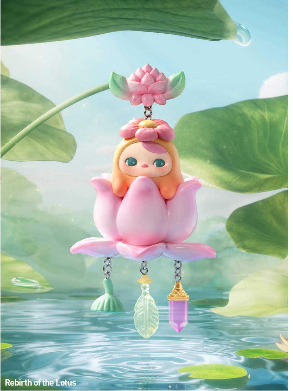 Popmart Pucky Dreamy Wishes Series Rebirth of Lotus